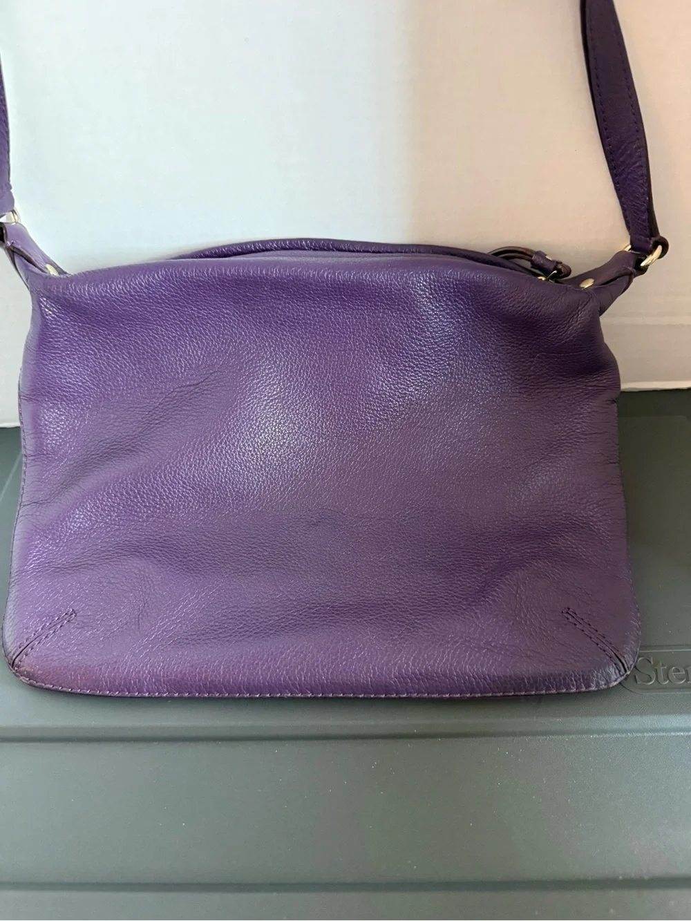kate spade Deep Purple Pebbled Leather Crossbody Bag